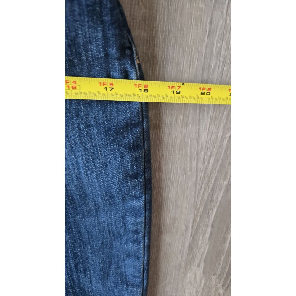 Jessica Simpson Denim Jumper Wide Leg Short Sleeve Stretch Blue Size 13 Tall - Picture 7 of 12